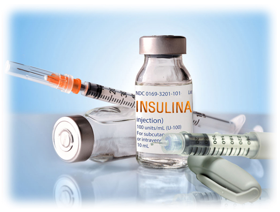 imagen de distintos modos de presentación de la insulina para ser inyectada