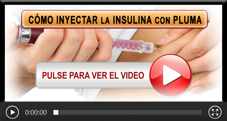 vídeo cómo inyectar la insulina con pluma
